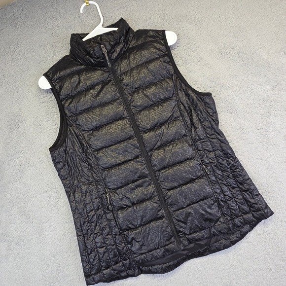32 Degrees Heat Vest Womens L Black Puffer‎ Down Insulated Packable Gorpcore - Picture 1 of 11